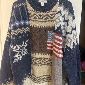 Vintage Turnbary patchwork sweater